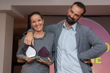 Nata&scaron;a Bagić (Beiersdorf) i voditelj Ivan &Scaron;arić