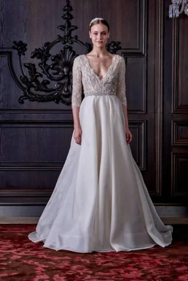 Monique Lhuillier vjenčanice proljeće 2016. (Izvor: Facebook Monique Lhuillier Facebook/www.moniquelhuillier.com)