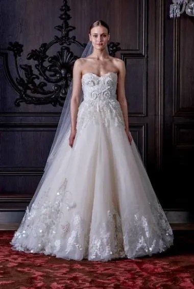 Monique Lhuillier vjenčanice proljeće 2016. (Izvor: Facebook Monique Lhuillier Facebook/www.moniquelhuillier.com)