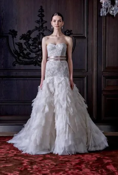 Monique Lhuillier vjenčanice proljeće 2016. (Izvor: Facebook Monique Lhuillier Facebook/www.moniquelhuillier.com)