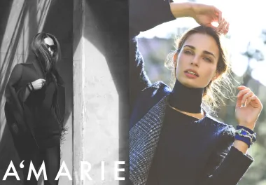 A'marie kolekcija jesen zima 2013./2014. Model: Suzana Horvat (Ford Models). Fotografija: Maja Kljajić. Make-up: Sanja Hrstić Kuterovac. Autor teksta: Tina Bačić