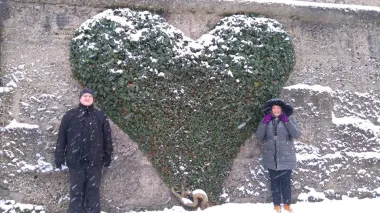 Fotkano u Salzburgu (srce od bršljana)