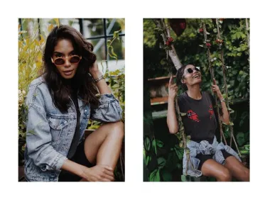 Trendseterica Nabilah Harron zna da su sunčane naočale „must have“ modni dodatak za ljeto i savršeno nadopunjuju svaki ljetni look. (FOTO: John Pavlish)