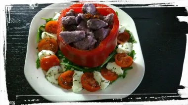 njoki od ljubičastog batata i bivolja mozzarella