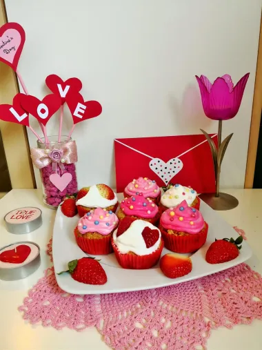 Muffini za mog dragog povodom Valentinova :)
