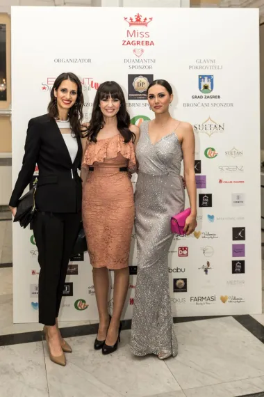 Bivše missice Nina Slamić, Ivana Delač i Antonija Gogić (FOTO: PR Miss Zagreba/ Mario Jambrek, Boris Mataković)