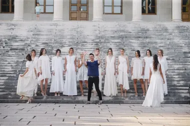 Uvijek besprijekorna Lokomotiva by Lana Puljić i ovoga je puta oduševila sve prisutne, a  kolekcija koja se pridružuje velikom pljesku, zasigurno je ona brenda Delight by Ivan Friščić.  (Foto: Zvonimir Ferina)
