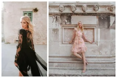 Brend La jupe poznat je po elegantnim haljinama profinjenog kroja čiji dizajn potpisuje Sanja Dujmović.  (FOTO: Karmen Poznić)