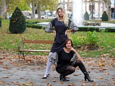 "Moda je igra, a mi smo ti koji smišljaju pravila", rekla je stilistica Alma Premerl Zoko predstavljajući Lolitu - kolekciju za hladnije vrijeme svog modnog brenda ALMAfashion.  (Foto: Nikola Zoko)
