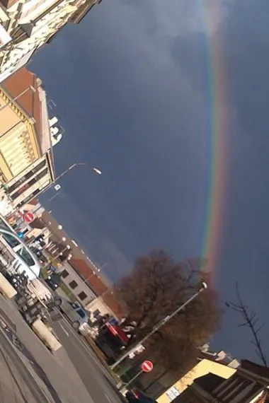 Duga najavljuje proljeće u mom gradu
