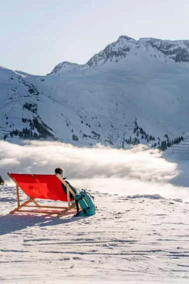 Uživanje u suncu, Skijalište Lech am Arlberg, Oesterreich Werbung, Foto; thecreatingclick.com