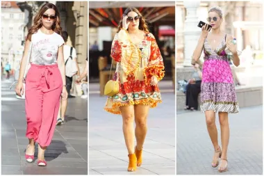 Na ulicama glavnog grada ni ovog vikenda nije nedostajalo zanimljivih modnih kombinacija. Zagrebački street style je prvi vikend u toplom srpnju donio vesele boje i uzorke. Napiši nam što misliš - jesu li top ili flop? (FOTO: Danijel Pavelić)