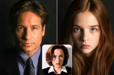 Najpoznatije detektivske partnere među kojima su povremeno frcale ljubavne iskrice utjelovili su Gillian Anderson i David Duchovny u legendarnoj seriji "Dosjei X", a da je ovaj televizijski par kojim slučajem dobio kćer, ona bi izgledala ovako. 