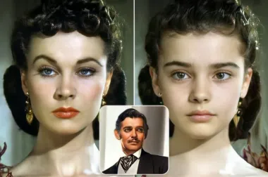 Razmažena južnjačke ljepotica koju glumi Vivien Leigh i imućni i uobraženi zavodnik kojeg utjelovljuje Clark Gable odigrali su povijesne filmske minute koje već skoro sto godina oduševljavaju gledatelje diljem svijeta. U filmu je ovaj legendarni par dobio i kćerkicu koja na kraju tragično pogiba pri padu s konja, a da je imala priliku odrasti izgledala bi vrlo slično svojoj majci.  