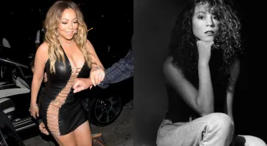 Glazbena diva nevjerojatnog glasa Mariah Carey na početku je karijere bila građena kao model, no s vremenom se udebljala i pomalo opustila. Ipak, unatoč višku kilogramima Mariah je uvijek voljela naglašavati svoj seksepil te je očito kako se u svakoj svojoj fazi osjeća seksi i poželjno. 