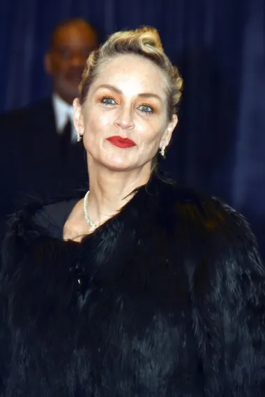 Sharone Stone je na gala večeri u Bijeloj kući napravila jedan od najvećih make up promašaja u povijesti show businessa. Pojavila se u ovom izdanju koje je začudilo sve prisutne. Presvijetli puder, jarko crveni ruž i narančasto sjenilo na očima definitivno nisu laskali slavnoj glumici. 
