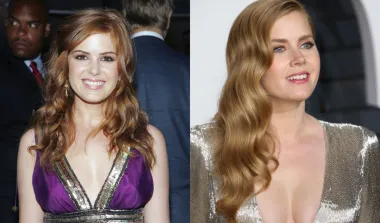 Crvenokose holivudske dive, Isla Fisher i Amy Adams doslovno izgledaju kao da su blizanke. Amy je oskarovka i jedna o dnajuspješnijih glumica Hollywooda, a Isla glumica koja se proslavila u humorističnim filmovima i serijama, kao i zahvaljujući svom braku sa Sachom Baronom Cohenom. Obje ove dame doista su prekrasne, a njihova retro ljepota u moderni  show business donosi dašak glamura starog Hollywooda. 