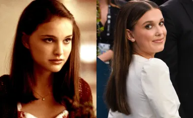 Natalie Portman i Millie Bobby Brown su obje postale zvijezde u nježnim, djevojačkim godinama. Obje još djevojčice, stekle su slavu svojim glumačkim talentom, a na ovim fotografijama obje imaju 17 godina. Iz priloženog se vidi kako se i Natalie, baš kao i Millie, u tinejdžerskim godinama već šminkala te pokušavala izgledati barem nešto odraslije. No, obje ove dame imaju ženstvenu, nježnu građu lica te je zbog toga nemoguće da ikako mogu sakriti svoju mladost. 