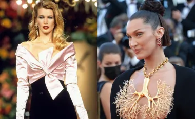 Amerikanka Bella Hadid i Njemica Claudia Schiffer obje se svrstavaju među najslavnije modele svih vremena. Dok Bella danas, s 24 godine, žari i pali modnim pistama, isto to je u istoj dobi činila i Claudia 1990-ih. Moramo priznati kako je izgled i stil ovih dana poprilično različit, ali bismo im okvirno dali jednak broj godina. 
