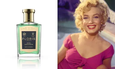 Marilyn Monroe jednom prilikom je izjavila kako u krevetu nosi samo čuveni Chanel No 5 (i ništa drugo), ali kasnije je otkriveno da uz njega obožavala i Floris Rose Geranium, s notama ruže, geranija, citronele i sandalovine. 