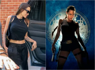 Baš poput Lare Croft koju je slavna glumica utjelovila u dva nastavka, Angelina se na ulicama Los Angelesa pojavila u potpuno crnom outfitu: širokim hlačama i crop topu koji je naglasio njezine savršene trbušne mišiće. Cijelu kombinaciju upotpunila je velikim sunčanim naočalama i hit torbicom modne kuće Saint Laurent. Riječ je o modelu Icare koji mnoge slavne žene obožavaju, a koji se prodaje po cijeni nešto manjoj od 27 tisuća kuna.