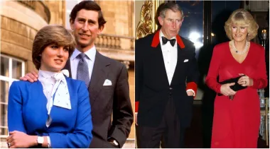Nakon što ju je upoznao na polo utakmici, princ (a danas kralj) Charles počeo se viđati s mladom Camillom Shand, ali su ubrzo prekinuli i Camilla se udala za Andrewa Parker-Bowlesa 1973. godine. Charles se oženio princezom Dianom 1981., ali je Diana otkrila aferu između Charlesa i Camille u intervjuu 1995. &quot;Bilo nas je troje u ovom braku, pa je bilo malo gužve&quot;, rekla je Diana novinaru Martinu Bashiru. Charles i Diana razveli su se 1996. godine, a Charles je oženio Camillu 2005. godine, osam godina nakon tragične smrti princeze Diane.