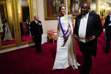 Princeza od Walesa u društvu predsjednika Južnoafričke Republike Cyrila Ramaphosa.