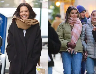 Početkom tjedna, mama i kći viđene su u New Yorku. Dok je Katie nasmijana obavila predblagdansku kupnju, njena se kći istog dana opušteno družila s vršnjakinjom. Jednu je stvar bilo nemoguće ne zamijetiti - Katie i Suri imaju gotovo identičan osmijeh. Mnogi su se ugodno iznenadili što obje imaju gotovo zaraznu energiju. 