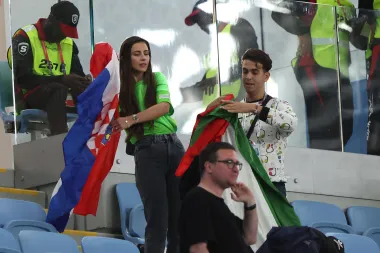 Helena je na tribine ponijela i hrvatsku zastavu 