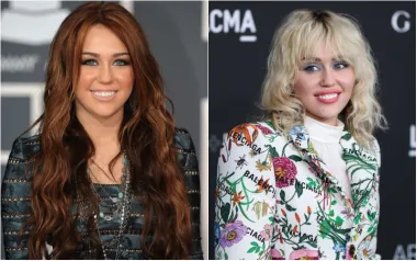 Na početku svoje karijere imala je dugu, smeđu kosu, no u ranim dvadesetima odjednom se promijenila, ošišala se na kratko i prigrlila buntovnički stil. Pjevačica Miley Cyrus danas, u svojim tridesetima, ima plavu kosu, a stil joj nije ni približno sličan onome s početka karijere.