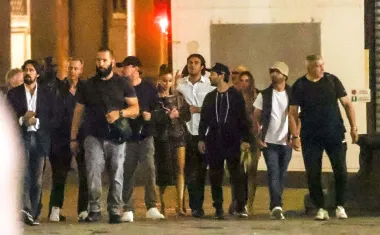 Dva hollywoodska &apos;macana&apos; kako ih mnogi nazivaju uživala su u kasnovečernjoj šetnji po Firenci