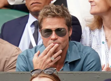 Brad Pitt napeto je pratio svaki dio borbe za pobjedu na  Wimbledonu. 