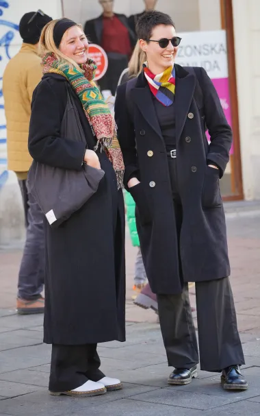 Kolinda je zasjala u smeđem kožnom kaputu, špica je u subotu bila poput modne piste