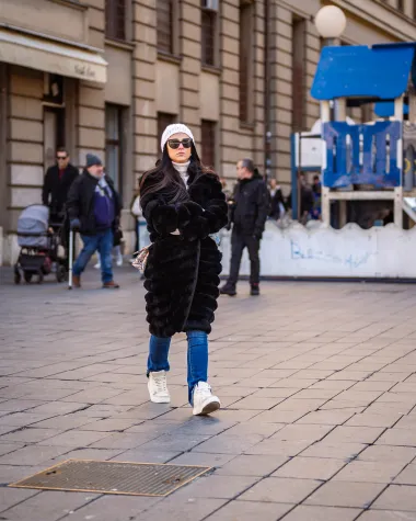 Zagrebačka špica: Bunde su bile glavni modni komad, potpuno privlače pažnju i griju