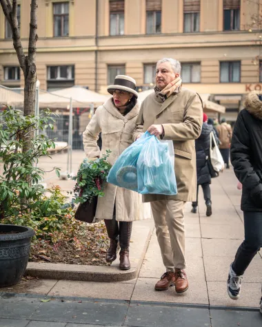 Zagrebačka špica: Za špicu su se odjenule najbolje bunde, torbe i sunčane naočale