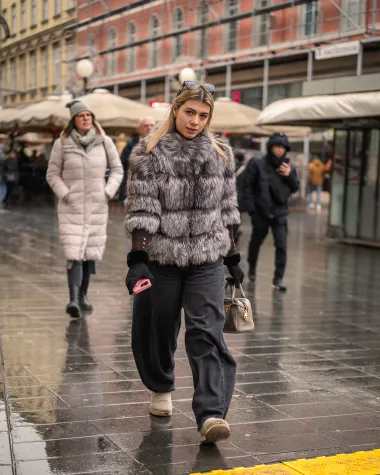 Zagrebačka špica ove subote bila je potpuno drukčija, u tamnim i sivim nijansama