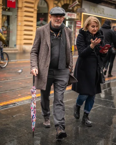 Zagrebačka špica ove subote bila je potpuno drukčija, u tamnim i sivim nijansama