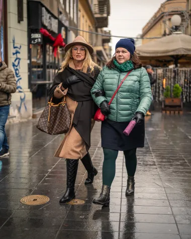 Zagrebačka špica ove subote bila je potpuno drukčija, u tamnim i sivim nijansama