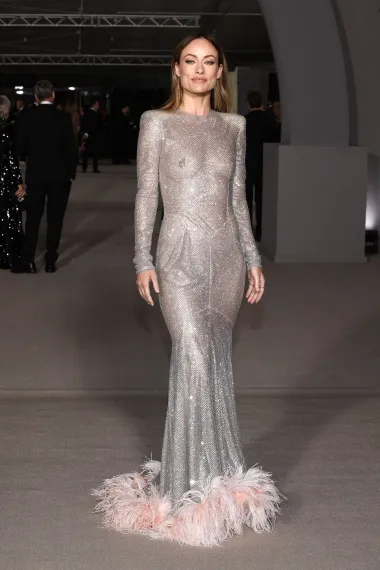  Na dodjeli nagrada Academy Museum Gala zablistala je šljokičastoj haljini Alexandre Vauthier Couture.