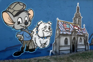 Mural u Zagrebu osvojio nam je srca: Simboli grada s junacima na&scaron;eg djetinjstva
