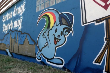 Mural u Zagrebu osvojio nam je srca: Simboli grada s junacima na&scaron;eg djetinjstva