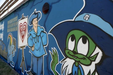Mural u Zagrebu osvojio nam je srca: Simboli grada s junacima na&scaron;eg djetinjstva