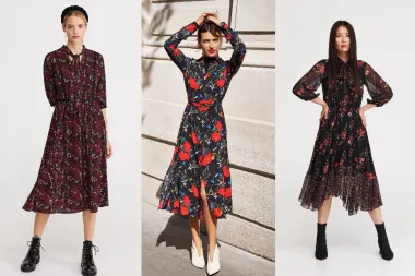 Ovu jesen svi će nositi tamne haljine s cvjetnim printom. Imamo top modele