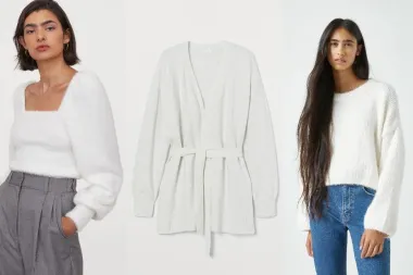Za toplu eleganciju biramo bijelo pletivo. Ovo su naši high street favoriti