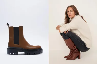 Mango i Zara imaju najljepše čizme i gležnjače u smeđoj boji