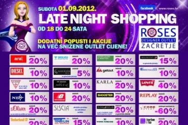Late night shopping i odbojka na pijesku u Roses Designer Outletu!