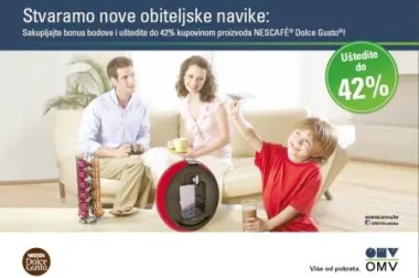 OMV nagrađuje vjernost kupaca popustom za NESCAFÉ® Dolce Gusto® proizvode