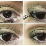 Jesenski zeleni smokey eyes