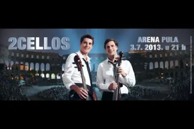 2CELLOS u Pulskoj Areni 3.7. - Luka i Stjepan na odmoru uoči velikog spektakla