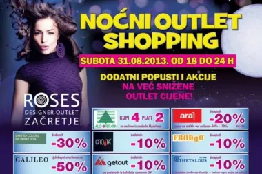 Noćni outlet shopping i odbojka na pijesku u Roses Designer Outletu!